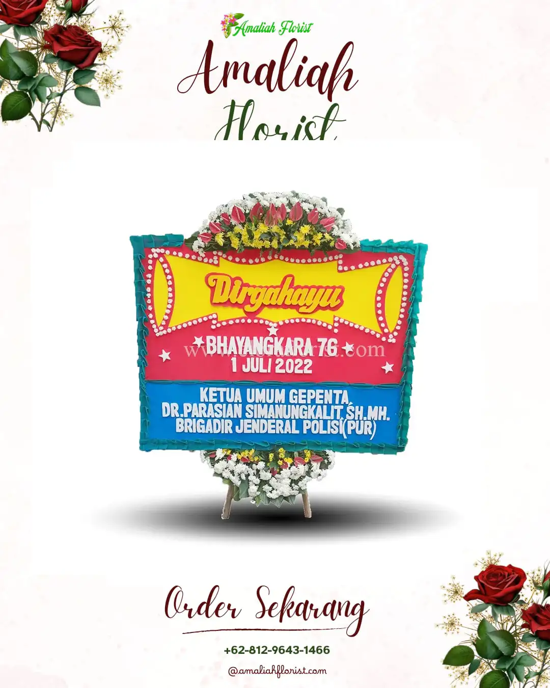 Papan Bunga HUT Ulang Tahun Margaluyu
